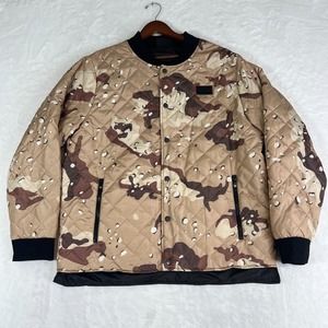 Savage Tacticians Reversible Jacket Mens‎ XL Lightweight Cookie Camouflage Black